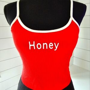 Cute "HONEY" crop top